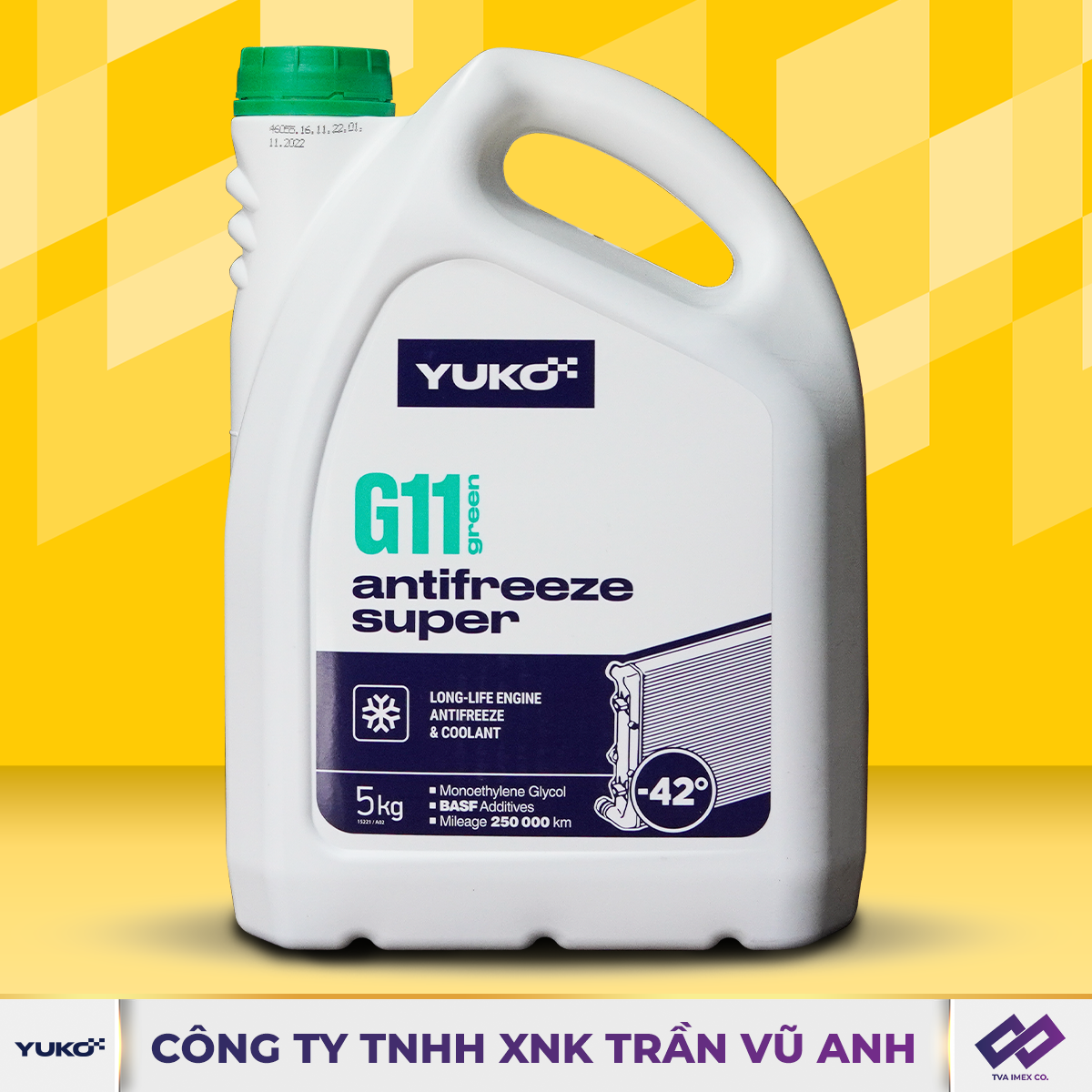 YUKO ANTIFREEZE SUPER G11 (GREEN) 5KG